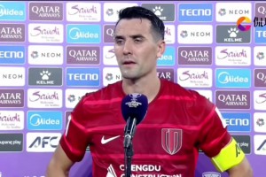 周定洋：比赛虽然输了,但我们向世界证明了我们有站在这里的水平!